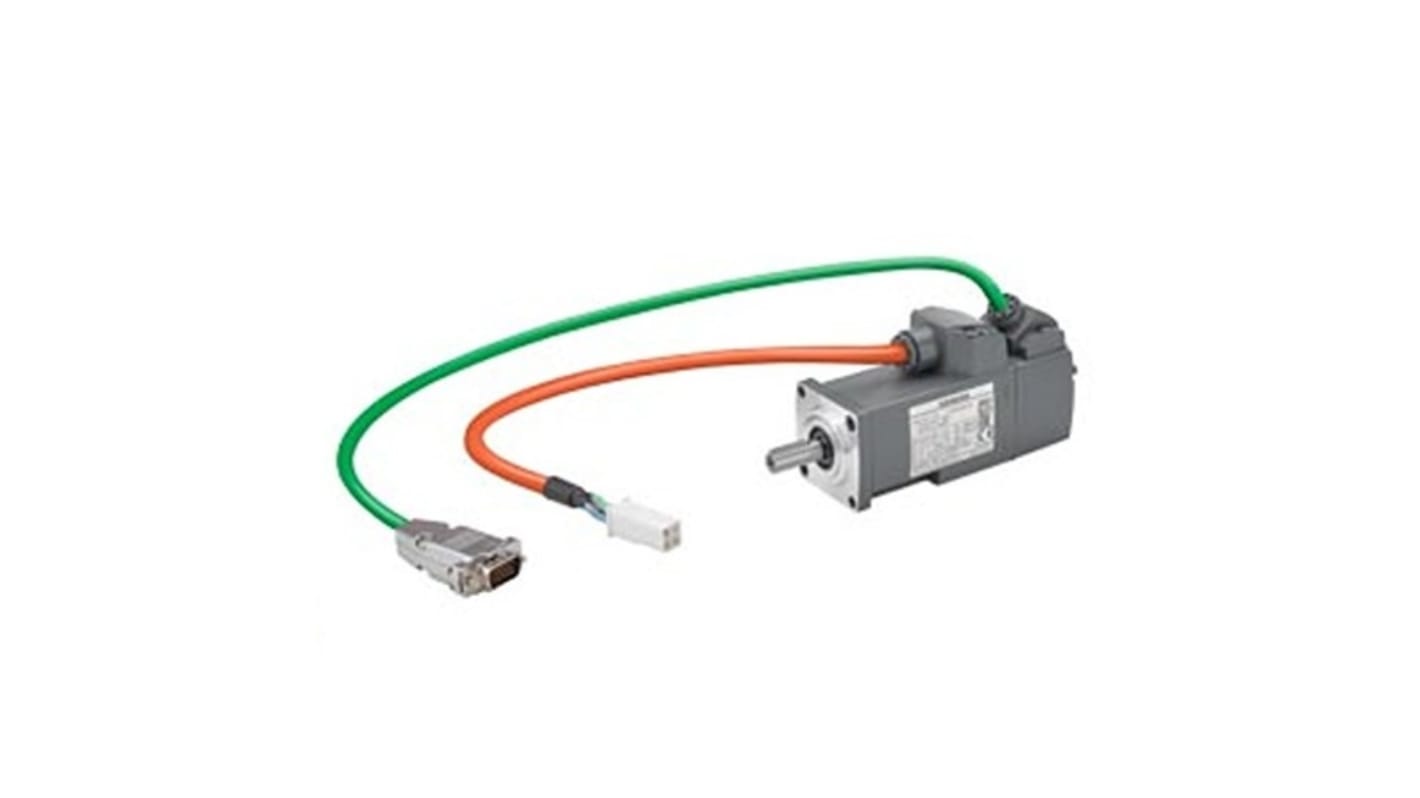 Siemens S-1FL6 Clockwise Synchronous Servo Motor, 0.1 kW, 230 V, Flange Mount Mounting