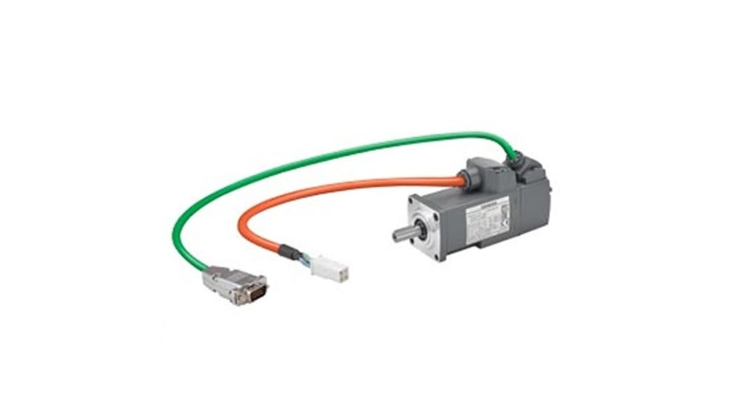 Siemens S-1FL6 Clockwise Synchronous Servo Motor, 0.1 kW, 230 V, Flange Mount Mounting