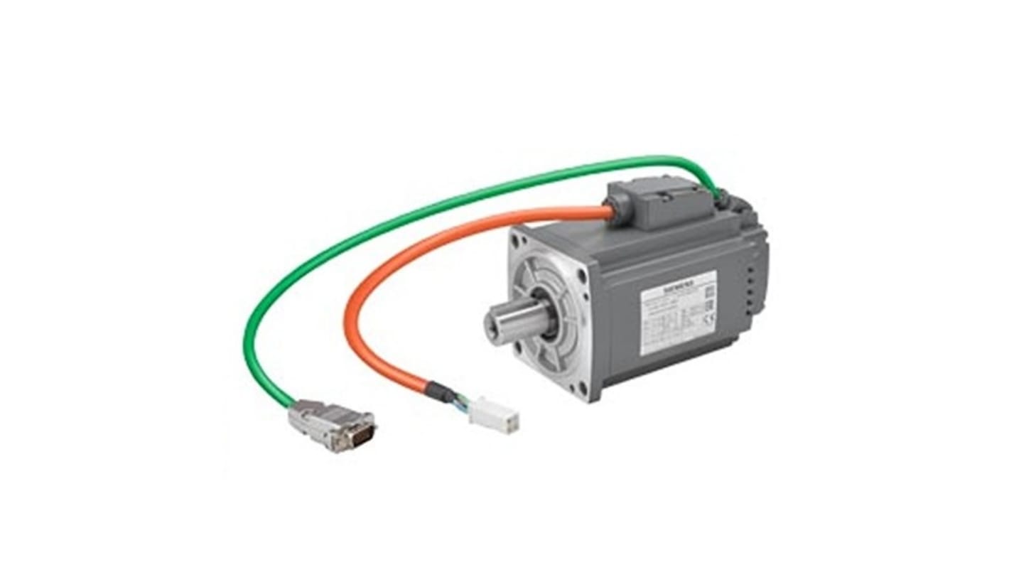 Siemens S-1FL6 Clockwise Synchronous Servo Motor, 1 kW, 230 V, Flange Mount Mounting
