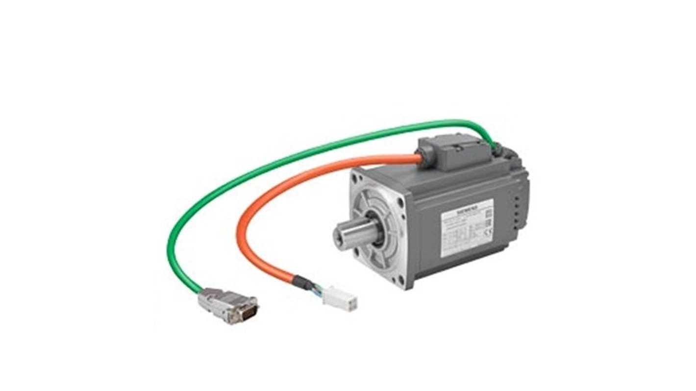 Siemens S-1FL6 Clockwise Synchronous Servo Motor, 1 kW, 230 V, Flange Mount Mounting