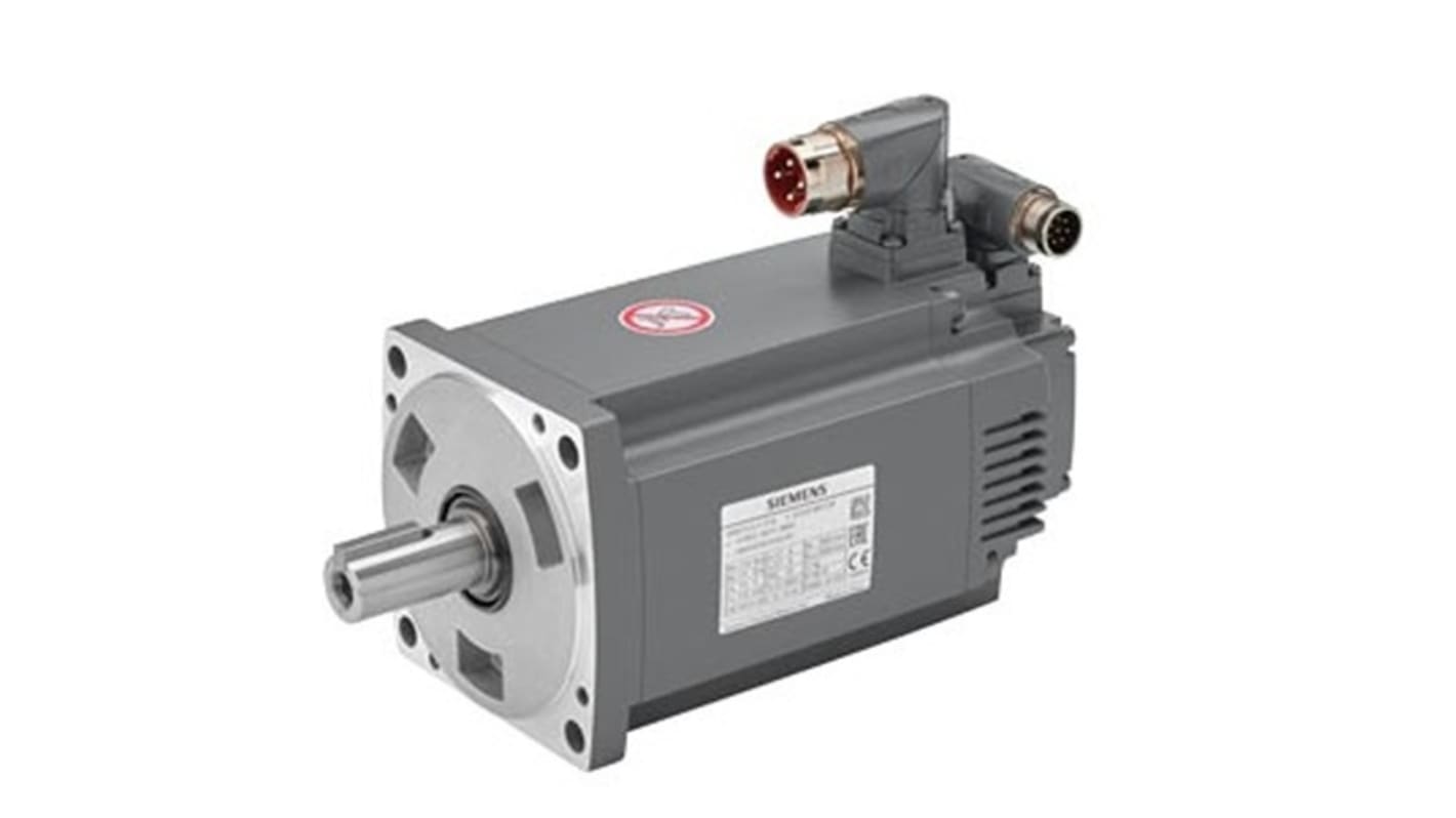 Siemens S-1FL6 Clockwise Synchronous Servo Motor, 1.5 kW, 230 V, Flange Mount Mounting