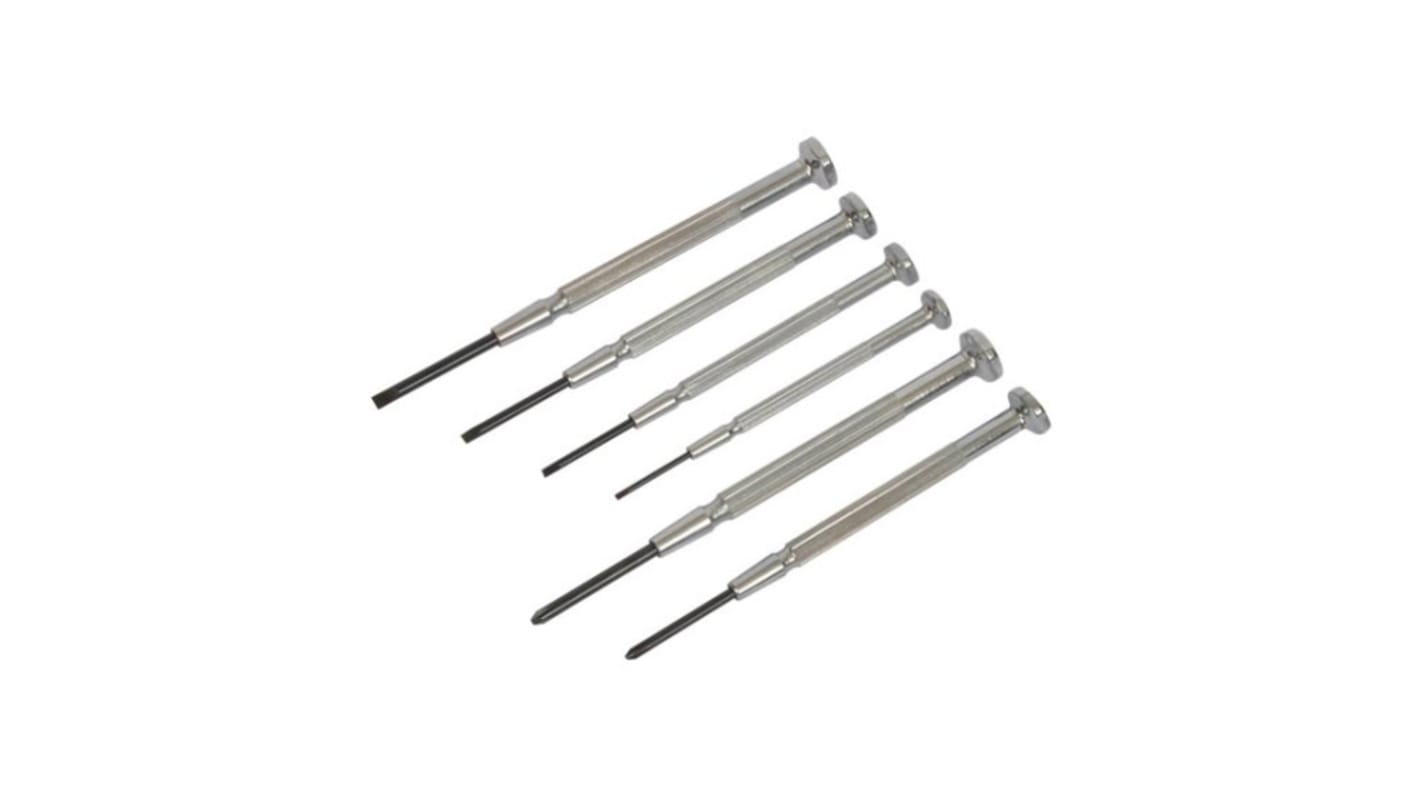 Avit Phillips, Slotted Precision Screwdriver Set, 6-Piece