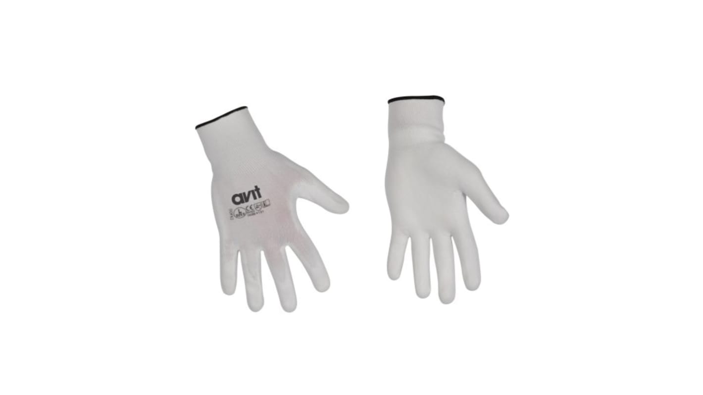 Avit AVIT Arbeitshandschuhe Größe 10 Allgemeine Anwendungen Nylon Weiß 1Paar