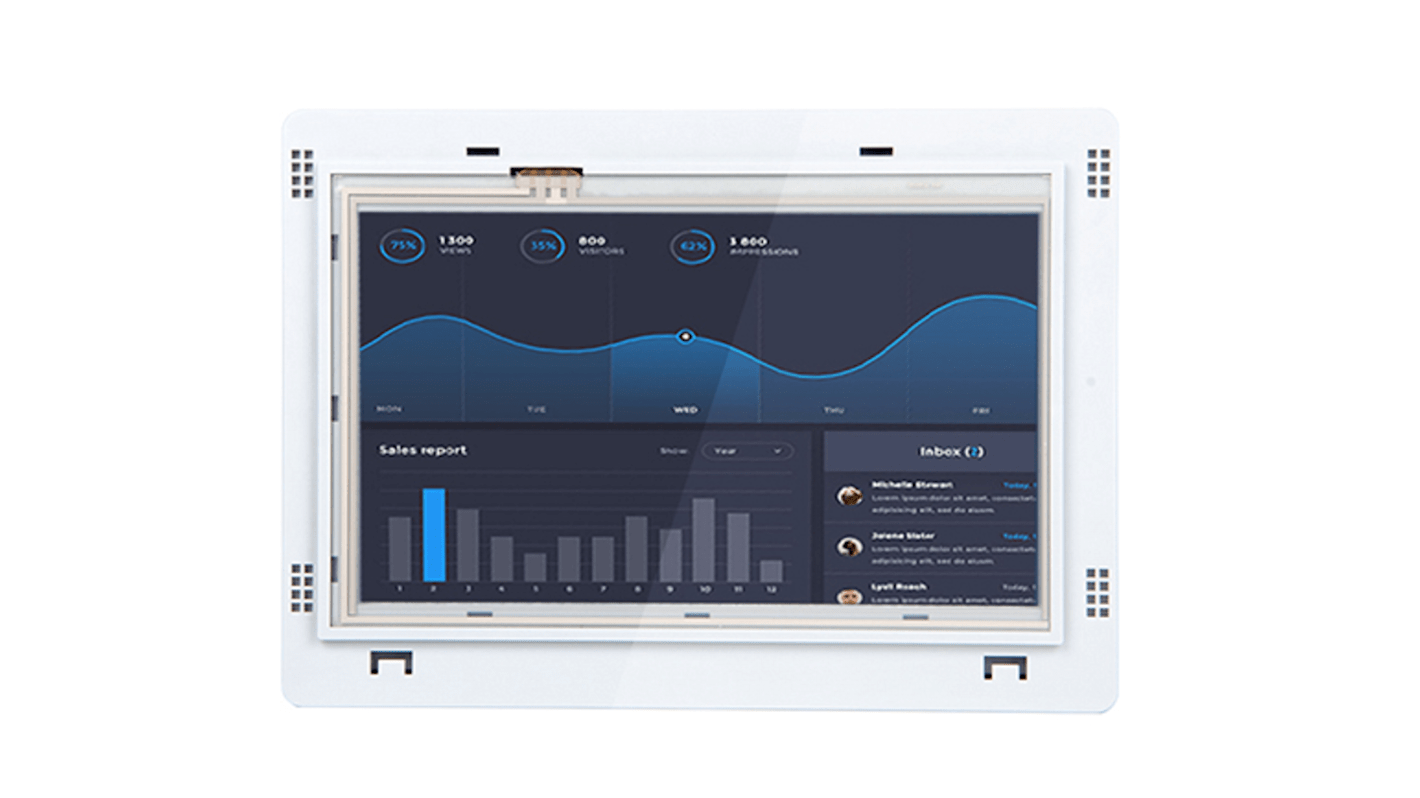 RS PRO Touch-Screen HMI Display - 7 in, TFT LCD Display, 800 x 480