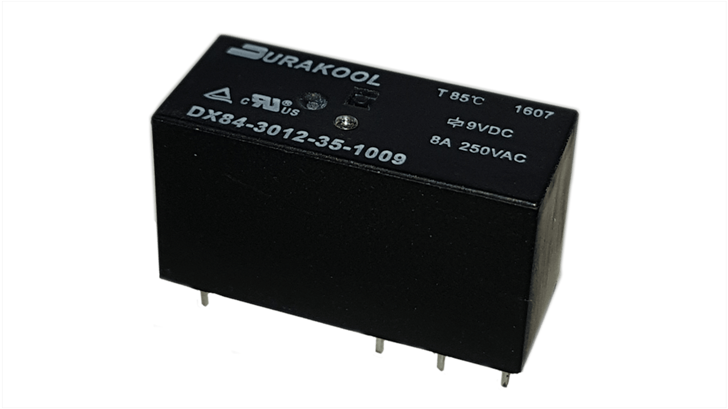 Durakool 24V dc Spule DPDT-2C/0 Printrelais 100mA Monostabiles Relais