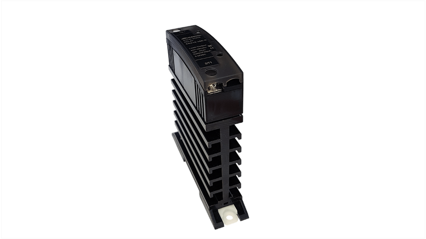 Durakool SRA1 Series Solid State Relay, 15 A Load, Panel Mount, 480 V ac Load, 250 V ac Control