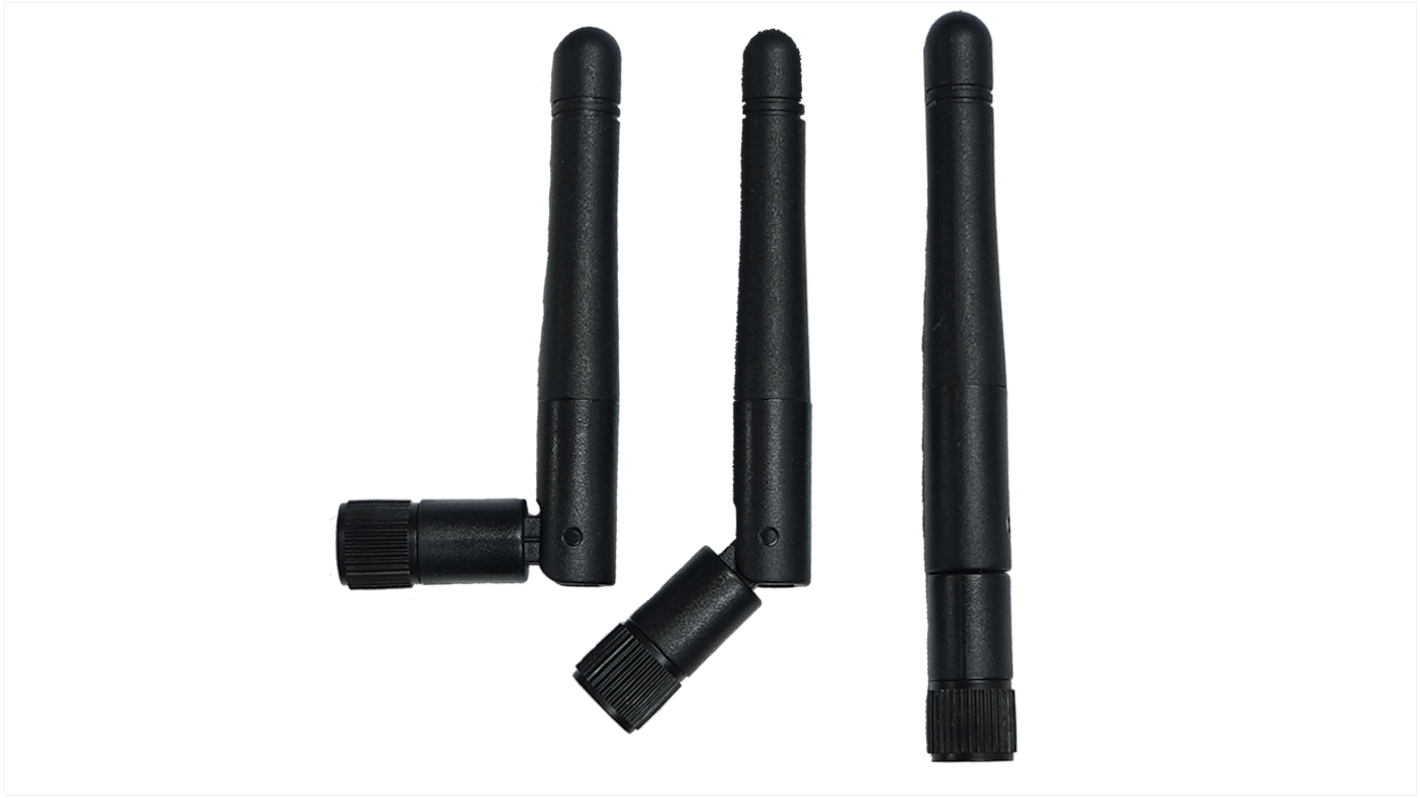 Siretta DELTA35/SMAM/RP/S/36 Stubby WiFi Antenna with SMA Male RP Connector, 3G (UTMS), 4G (LTE), 5G, NB-IoT