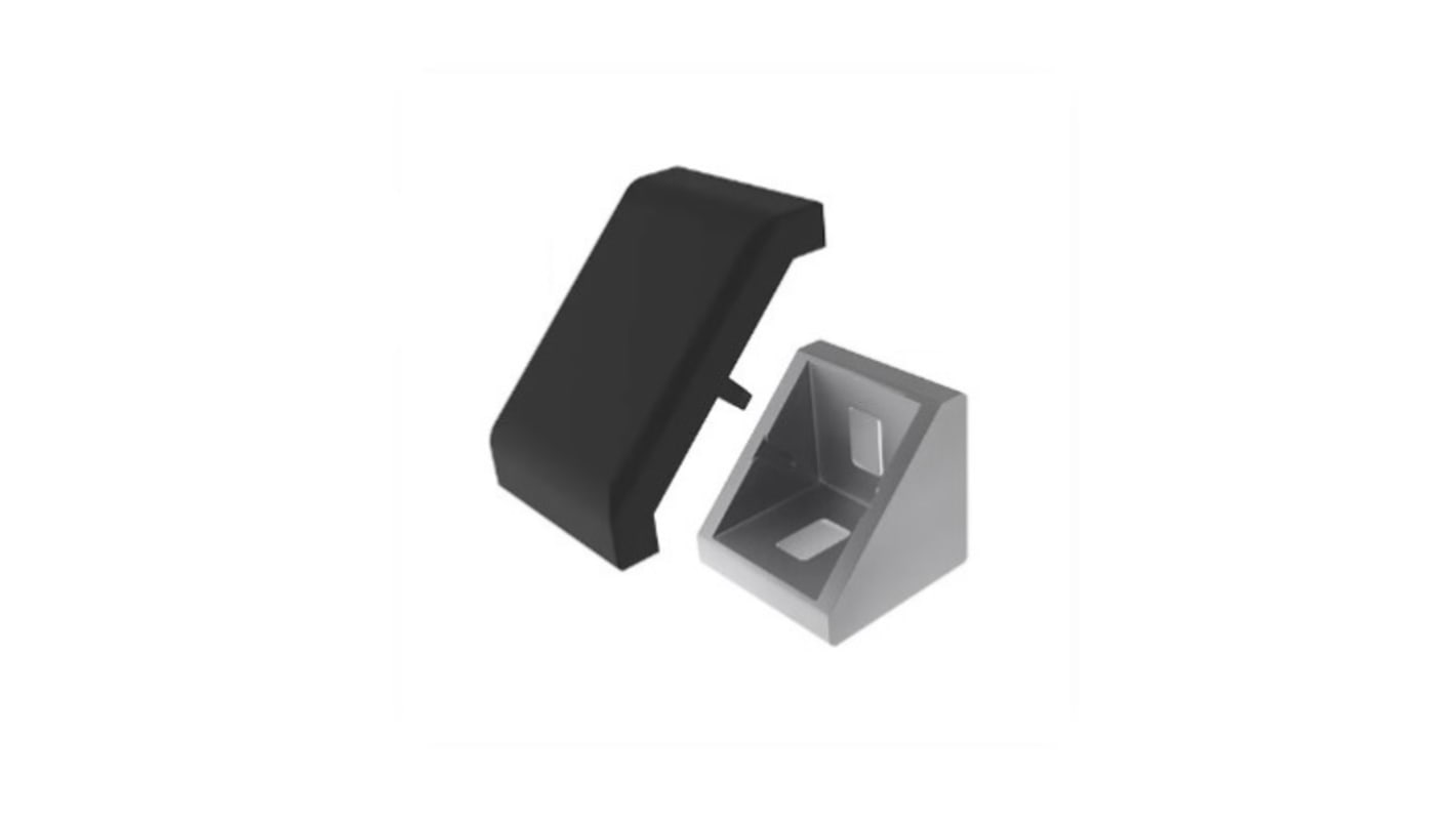 RS PRO M6 Angle Bracket, Connecting Component, Strut Profile 30 mm, Groove Size 8mm