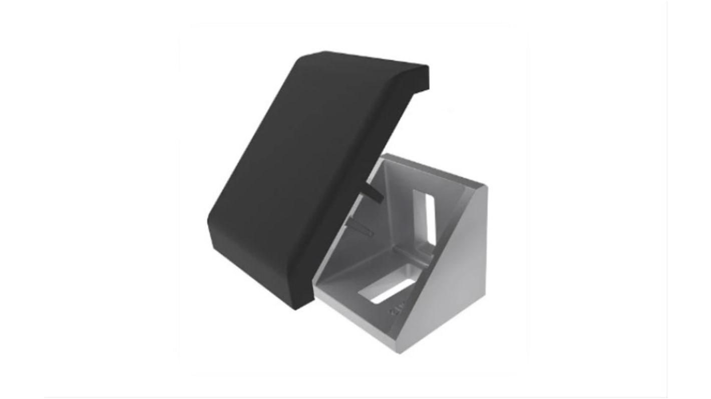 RS PRO M8 Angle Bracket, Connecting Component, Strut Profile 40 mm, Groove Size 10mm
