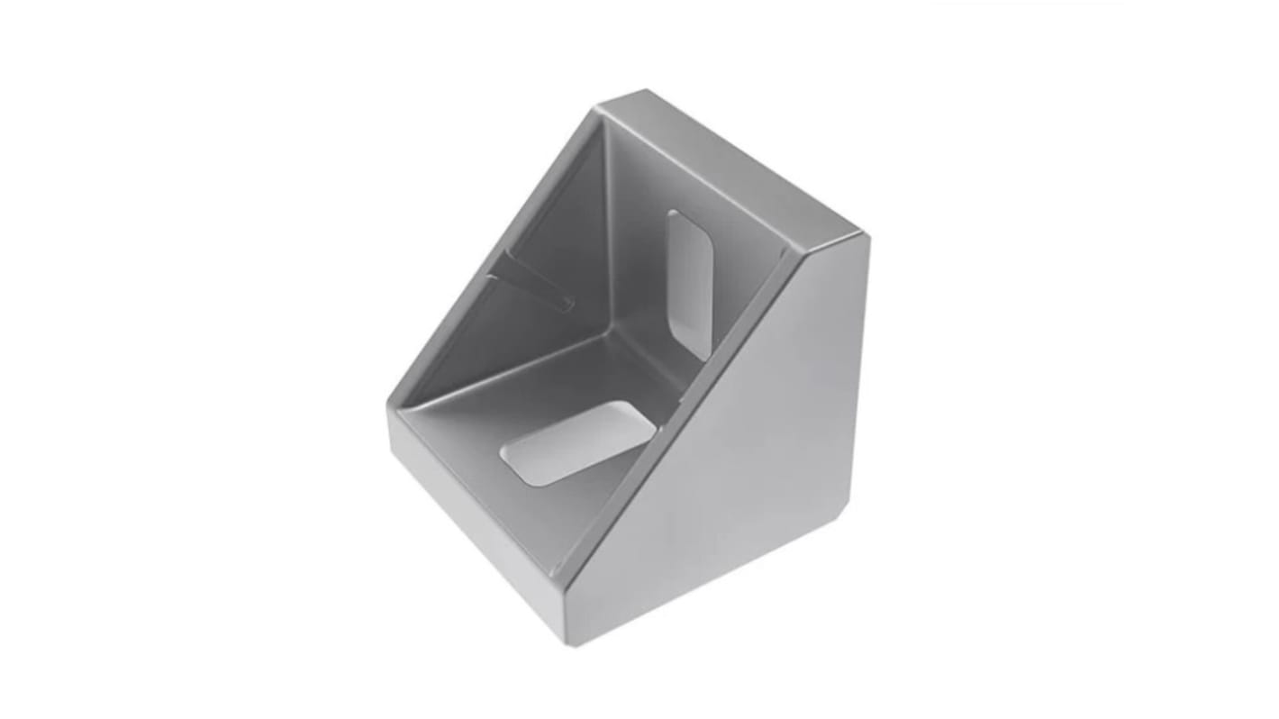 RS PRO M8 Angle Bracket, Connecting Component, Strut Profile 42 mm, Groove Size 10mm