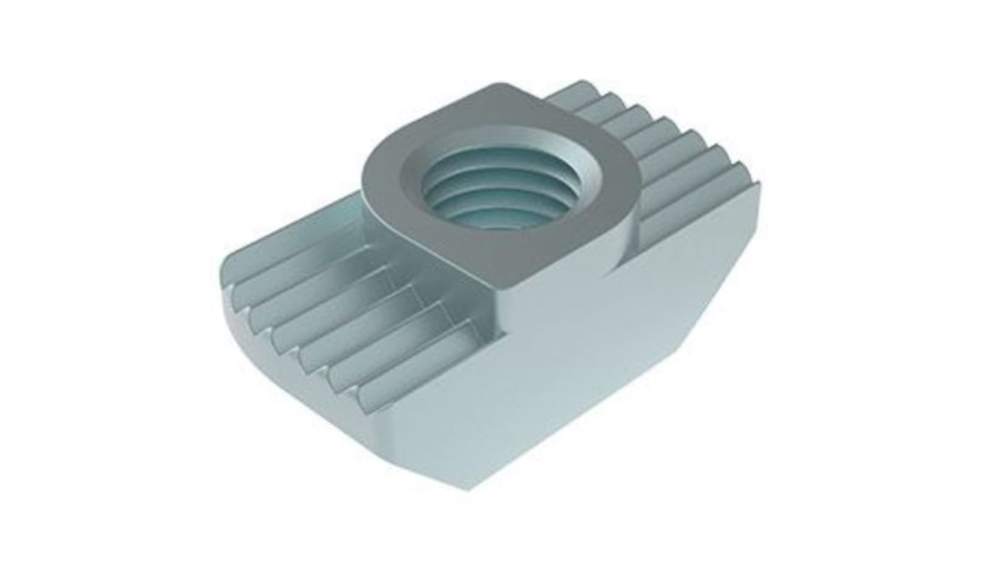 RS PRO M4 T-Slot Nut, Connecting Component, Strut Profile 20 mm, Groove Size 6mm, Round Tube Size M4