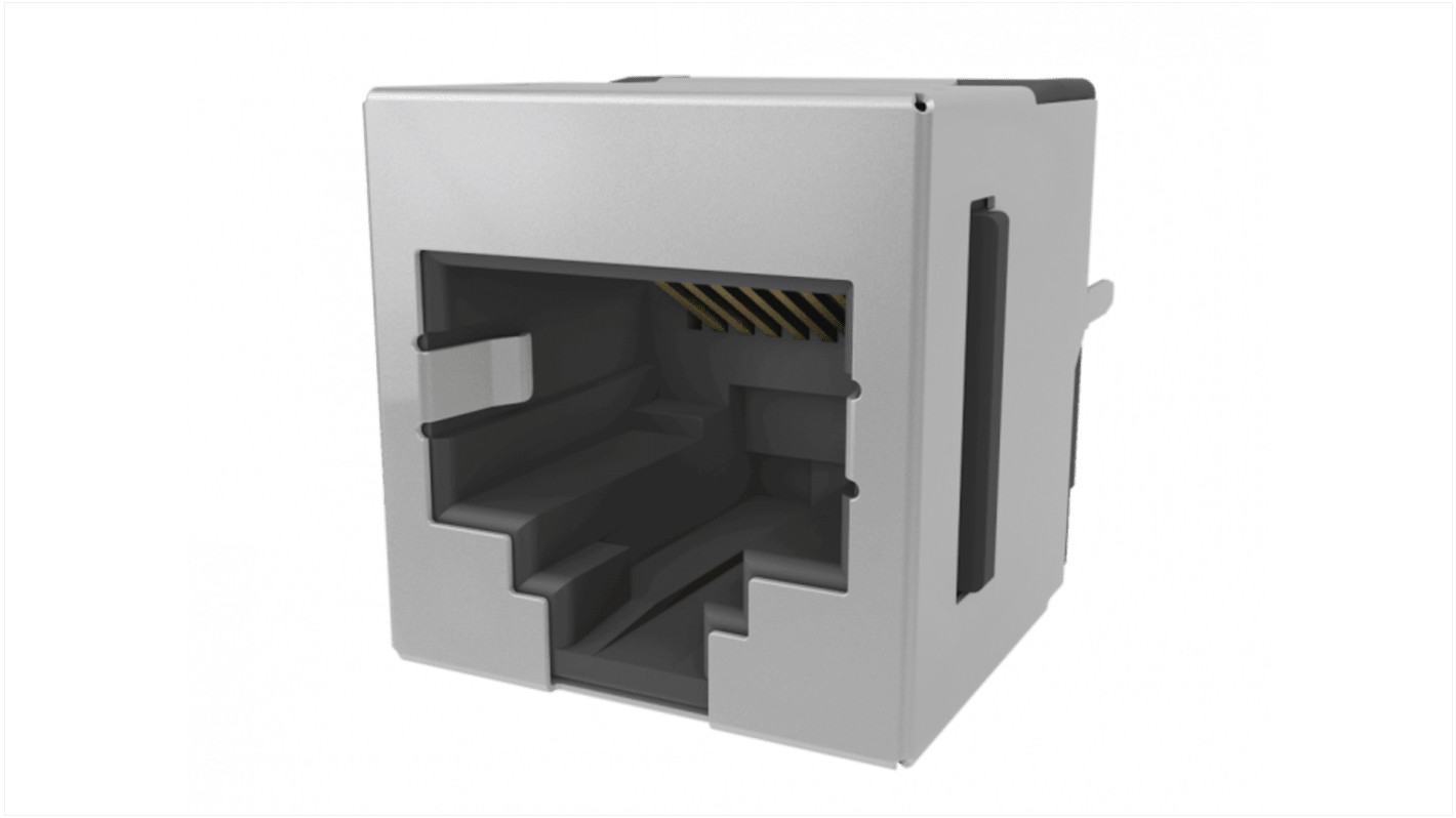 Amphenol Communications Solutions RJE74 Cat.3 Ethernet-Steckverbinder Buchse, 1x1-Port 1-polig Zinn,
