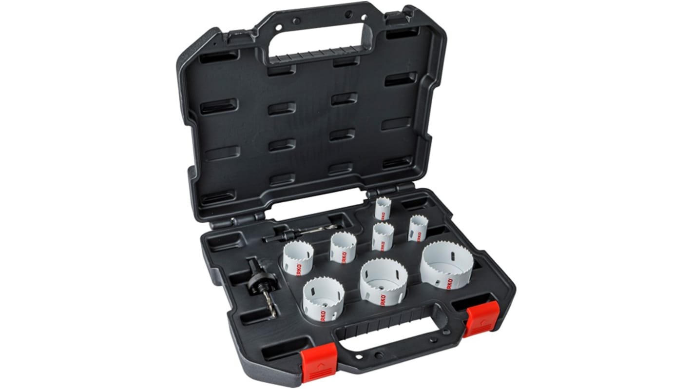 ERKO Bimetal 22 → 67mm Hole Saw Set