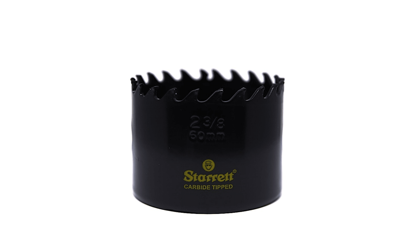 Sega a tazza Starrett in Carburo di tungsteno, Ø 60mm, profondità taglio 41mm