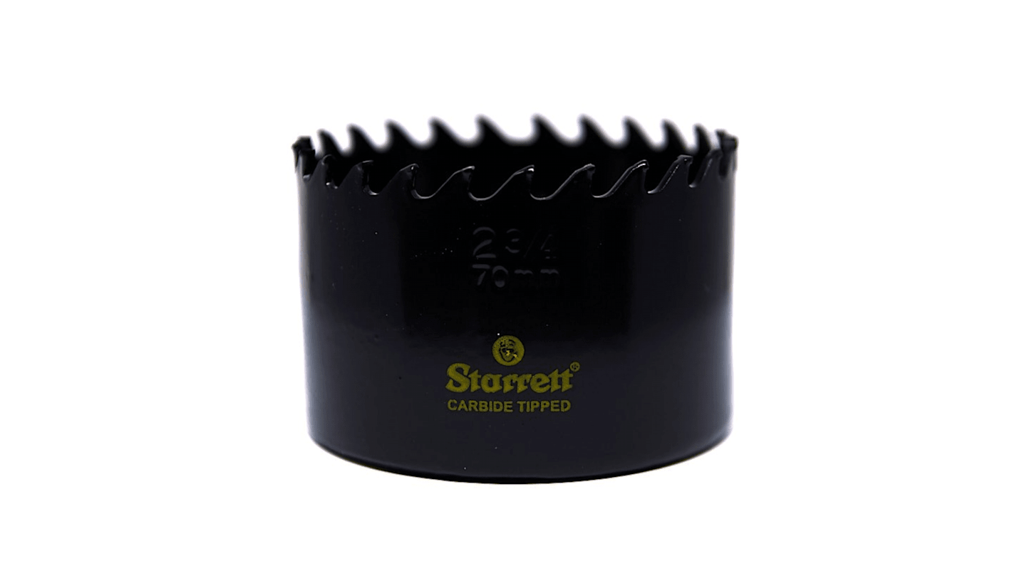 Sega a tazza Starrett in Carburo di tungsteno, Ø 70mm, profondità taglio 41mm