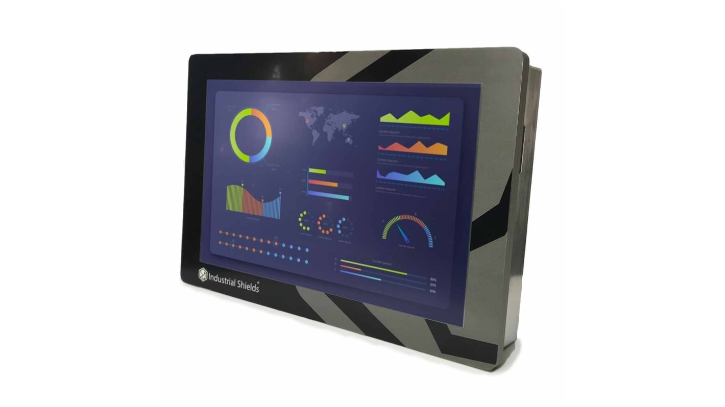 Industrial Shields Touchberry 10.1" & Tinkertouch 10.1 Series HMI Touch Screen HMI - 10.1 in, TFT Type Display, 1280 x