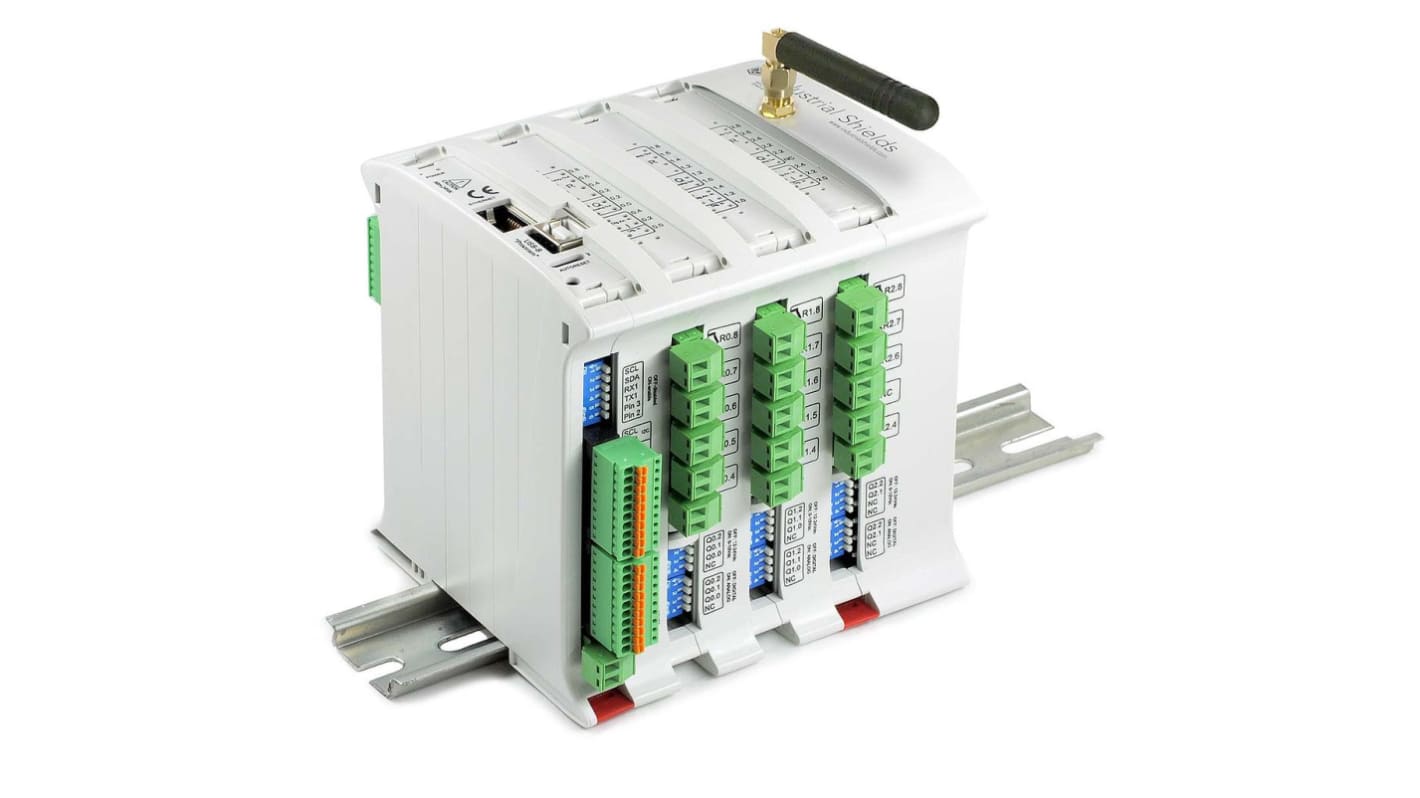 Industrial Shields M-Duino Series PLC I/O Module, 12 → 24 V dc Supply, Relay Output, 28-Input, Analog, Digital