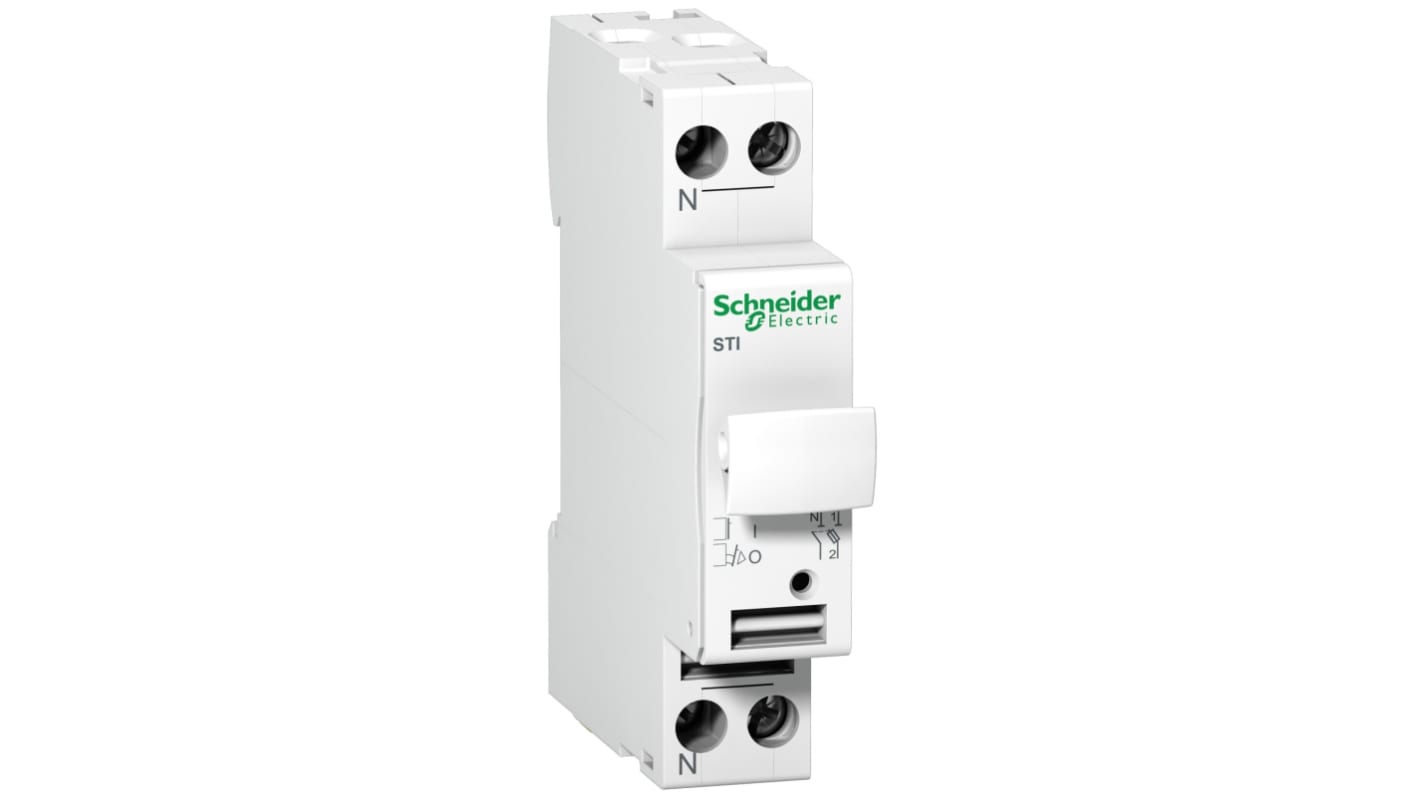 Interruptor seccionador con fusible Schneider Electric, 25A, 1 25A