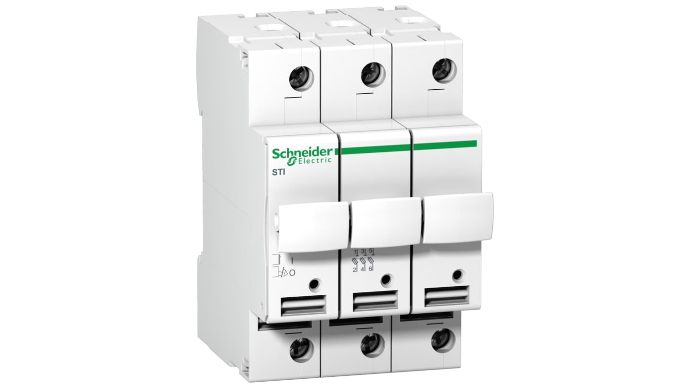 Interruptor seccionador con fusible Schneider Electric, 25A, 3 25A