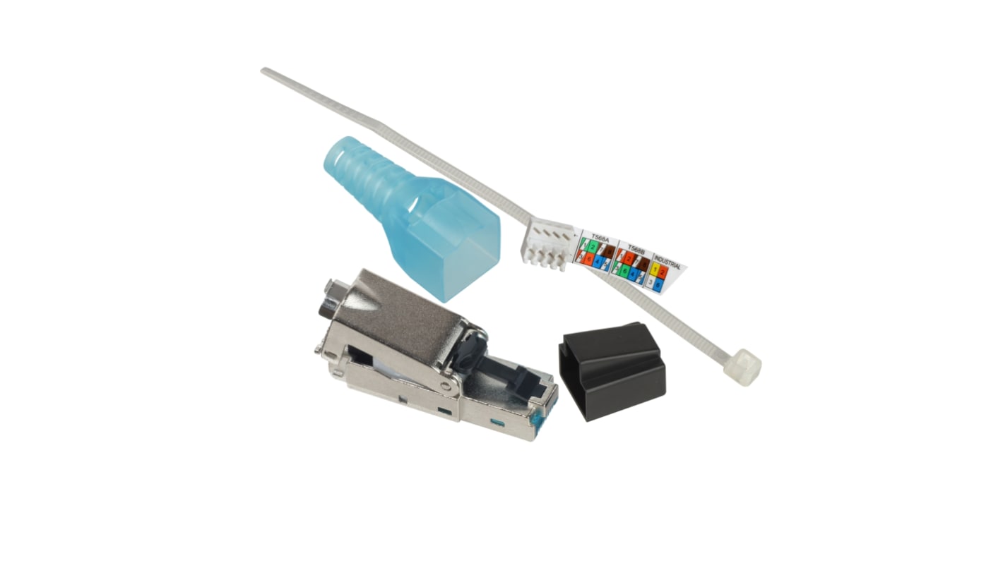 Connettore modulare RJ45 Connettore maschio Schneider Electric Cat6a, 1 via, Montaggio su cavo