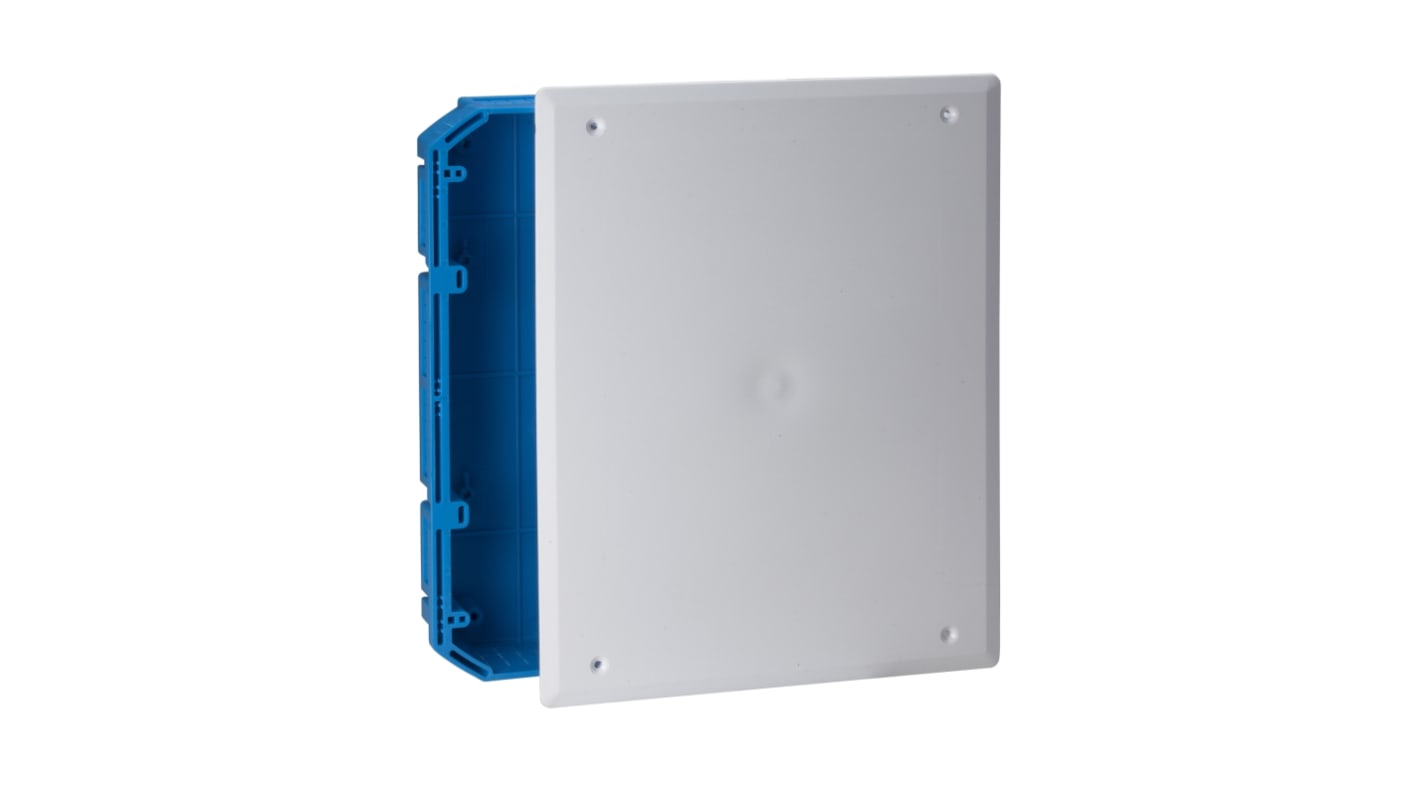 Schneider Electric Multifix Modulo Blue PS Junction Box, IP20, Flush Mount Mount, 1 Gangs, 293 x 213 x 60mm