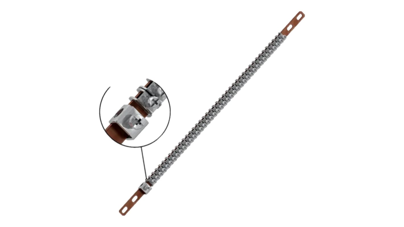 Schneider Electric Earth Bar L. 450mm x W. 13mm x H. 12mm