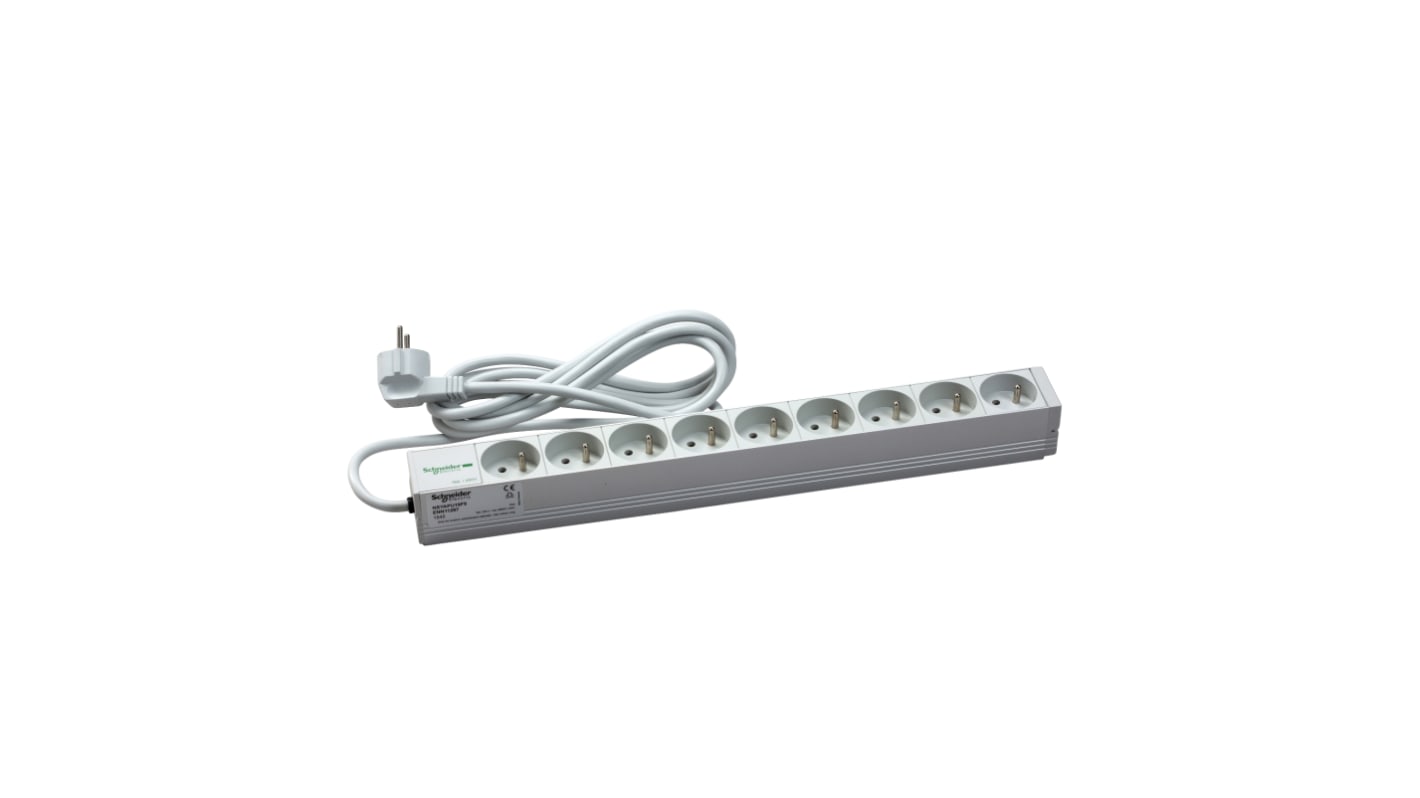 Unità di distribuzione alimentazione Schneider Electric a 9 prese, lunghezza cavo 3m, 230 V, 16A
