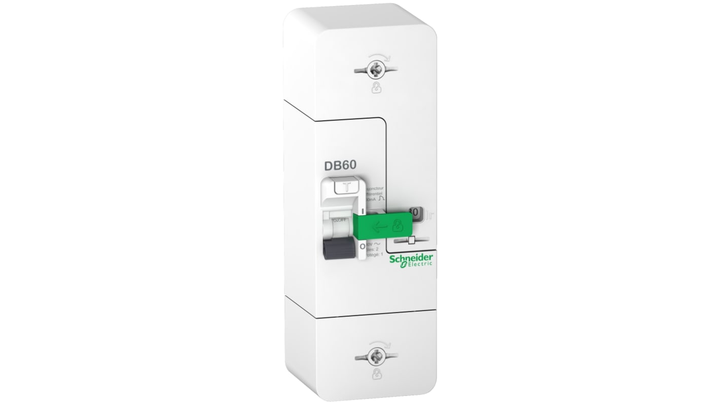 Schneider Electric R9F RCCB, 60A, 1 Pole, 500mA, Type A, 250V ac