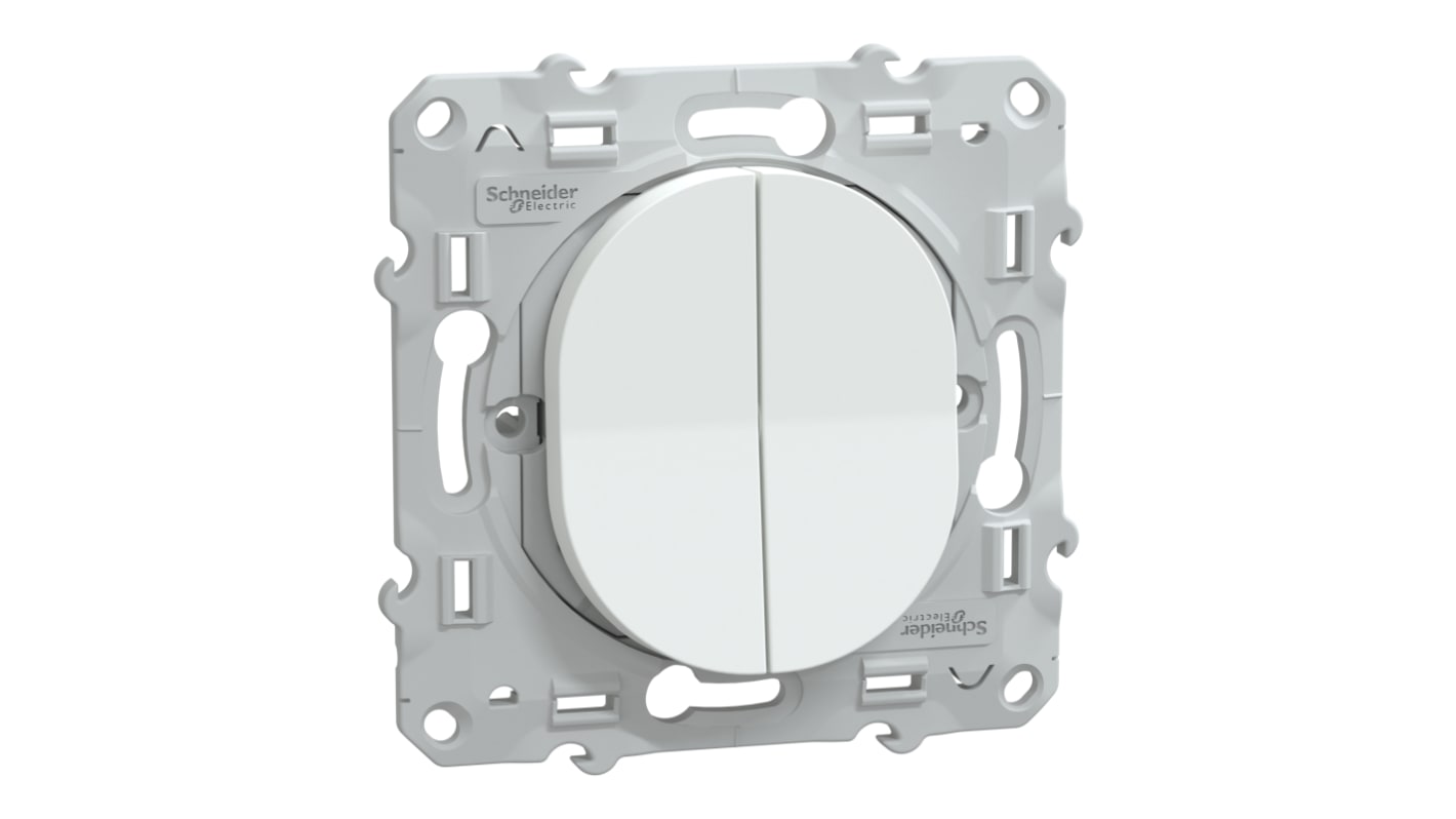 Schneider Electric Ovalis C Series Schaltereinsatz Weiß 1-Pole 10A 2-Weg