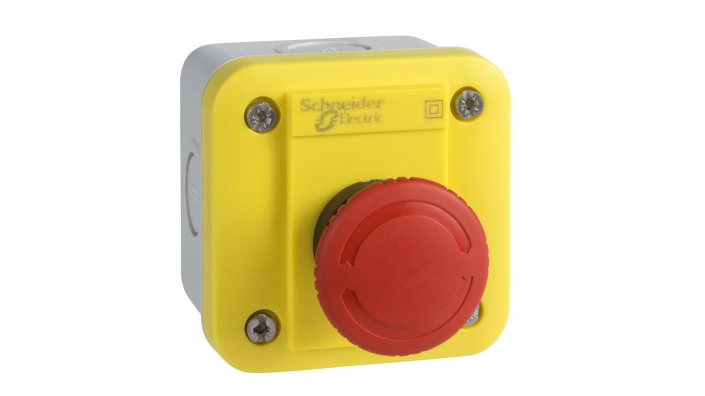 Schneider Electric Push Push Control Station Switch - SPDT, ABS, Red, IP54
