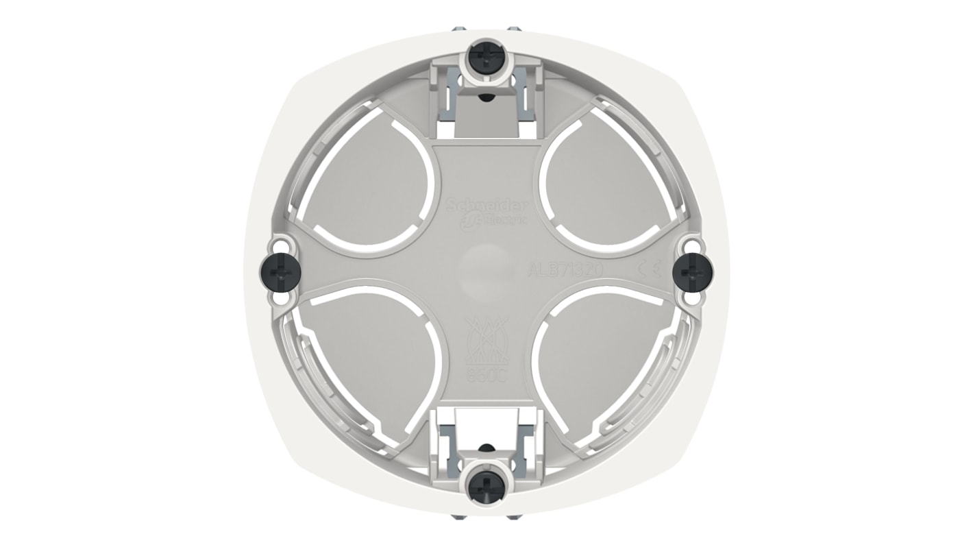 Schneider Electric Multifix White Junction Box, IP20, Wall Mount, 1 Gangs, 40 x 67mm