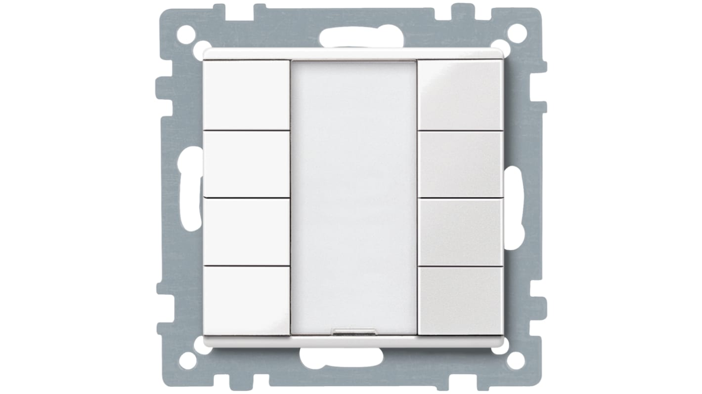 Pulsador Schneider Electric KNX, color de botón Blanco, Montaje en Panel, IP20