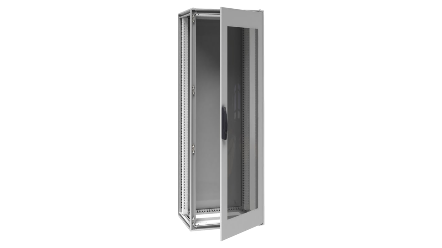 Schneider Electric PrismaSeT Series Galvanised Steel Single-Door-Door Floor Standing Enclosure, IP55, 2000 x 700 x 600mm