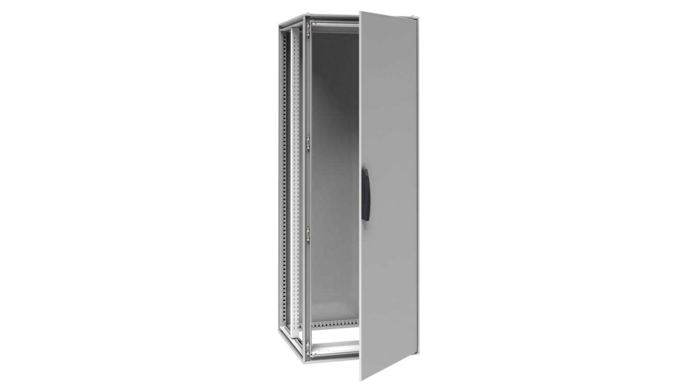 Schneider Electric PrismaSeT Series Galvanised Steel Single-Door-Door Floor Standing Enclosure, IP55, 2000 x 700 x 800mm