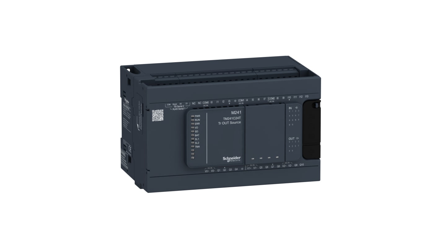 シュナイダーエレクトリック Modicon M241 ロジックコントローラ 24 V dc 24MHz 入力