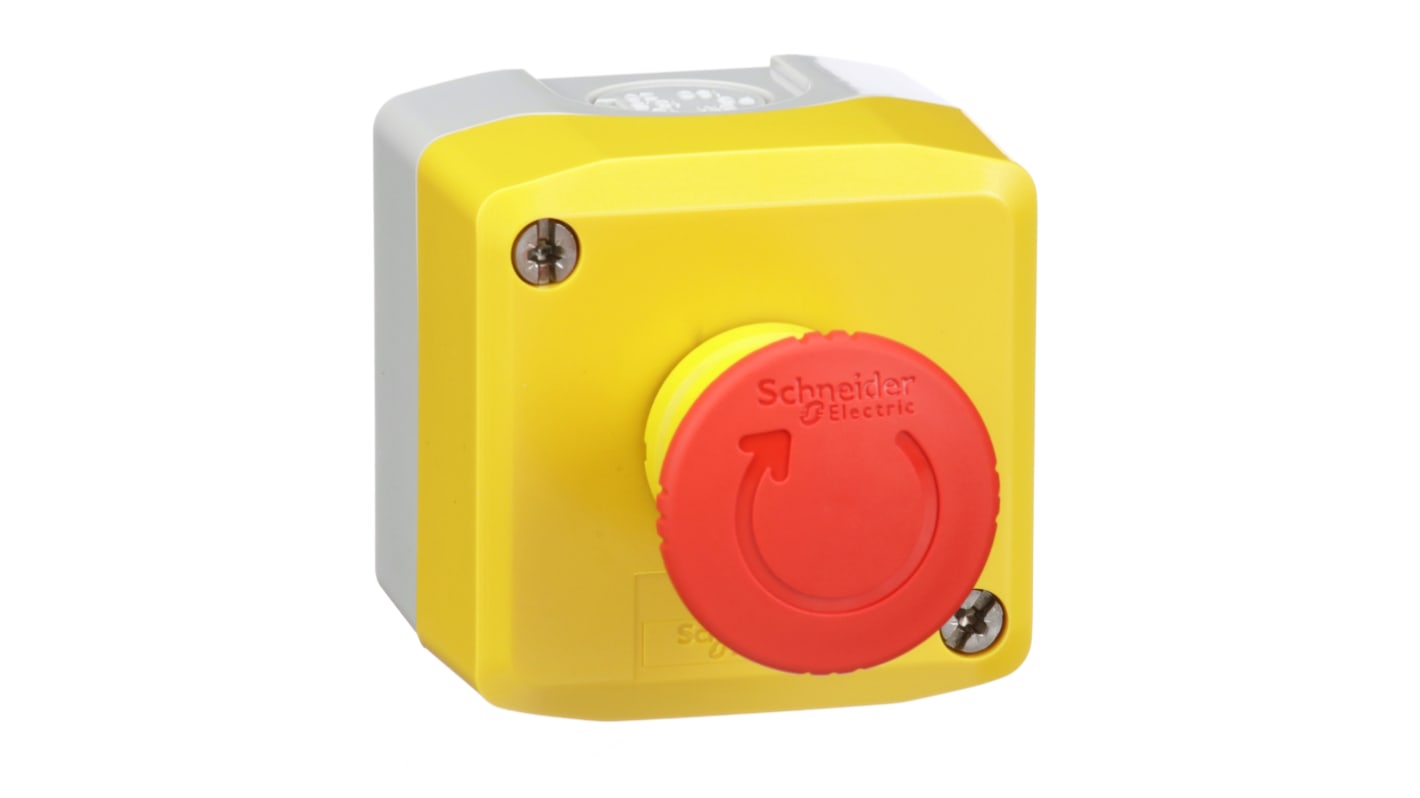 Unidad completa de botón pulsador Schneider Electric serie Harmony XALK, SPDT, Ø de montaje 22mm, IP66, IP67,