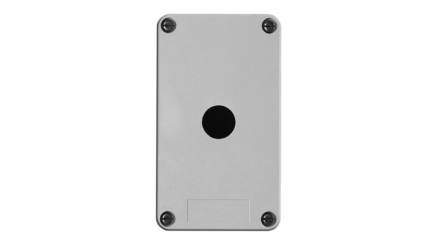 Schneider Electric Grey Fibreglass Harmony XAP Control Station Enclosure - 1 Hole 22mm Diameter