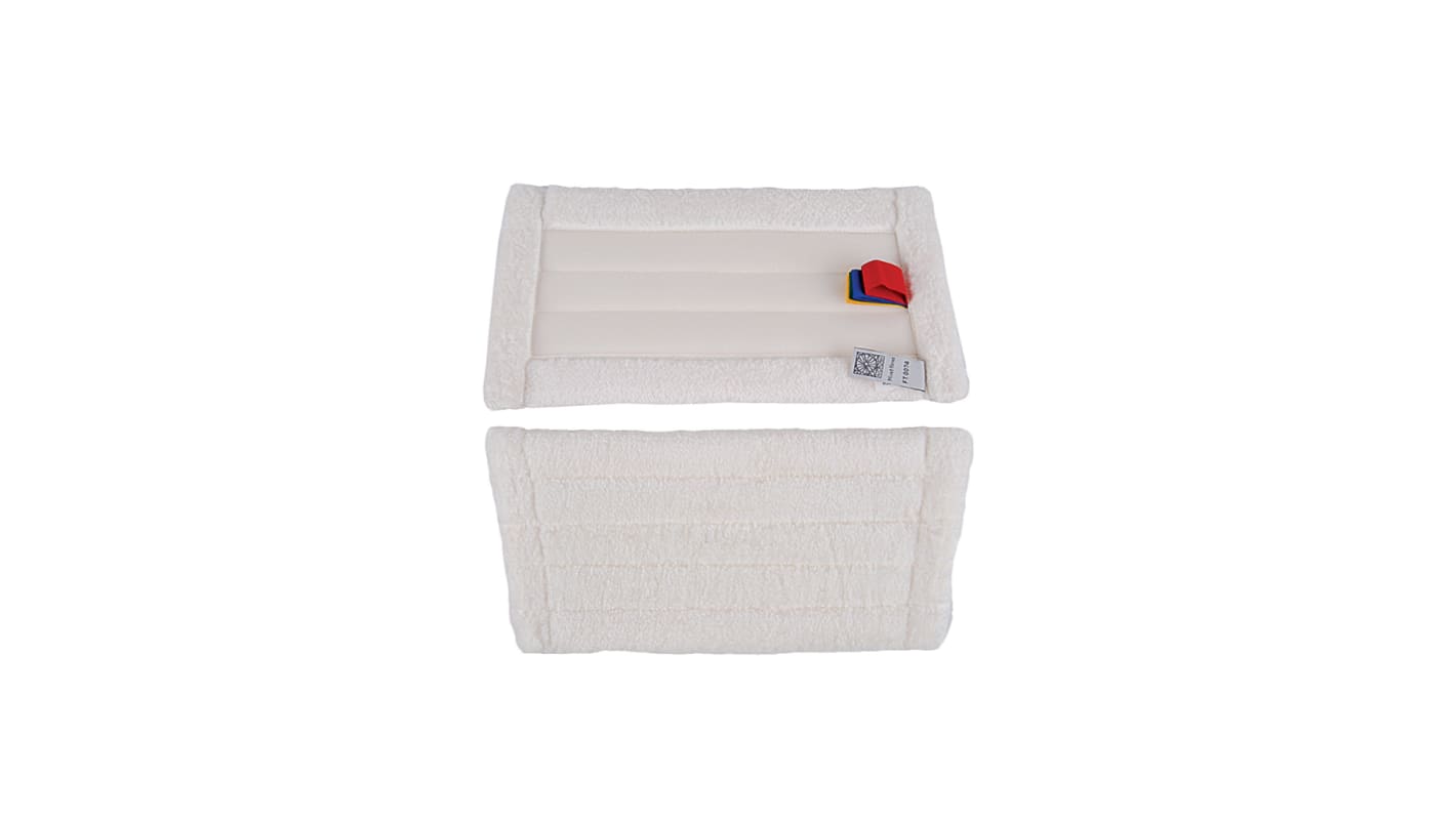 スポンジモップ Robert Scott 30x16cm 白 マイクロファイバ for use with モップハンドル