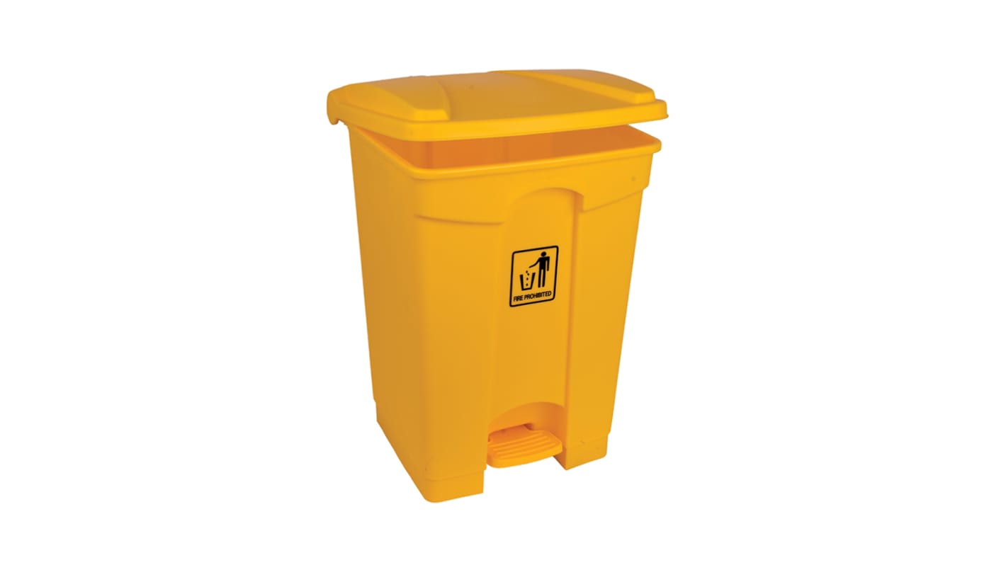 Contenedor Robert Scott Amarillo con pedal de 45L de Polipropileno