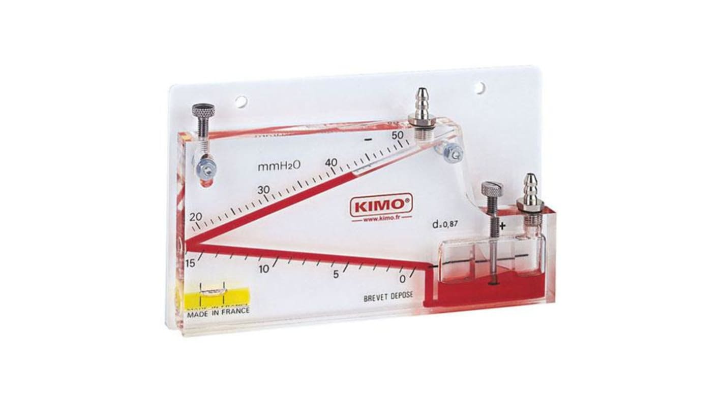 KIMO VH50 E6 PA Differential Manometer With 2 Pressure Port/s, Max Pressure Measurement 500Pa