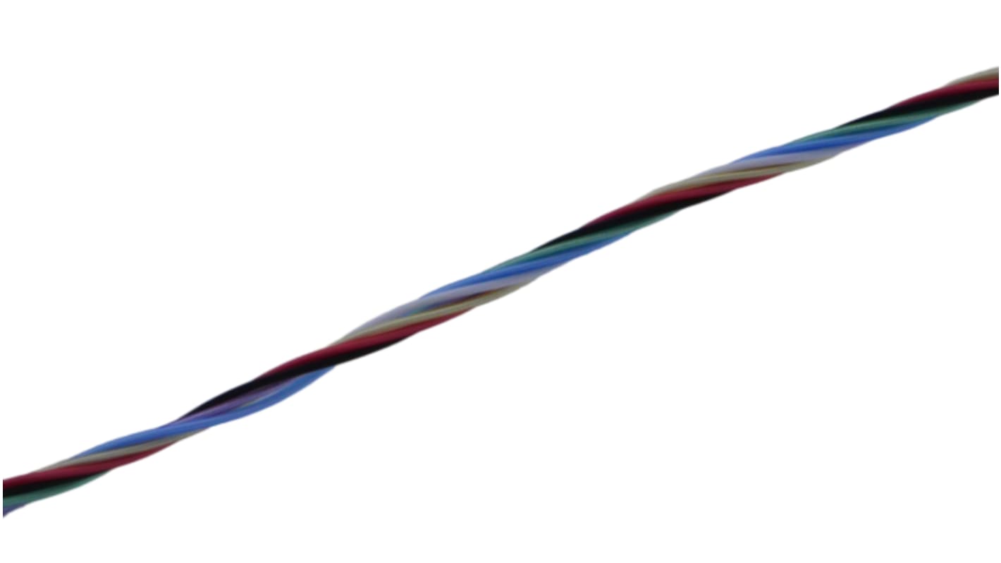 MICROWIRES, 7 Cores, 0.13 mm2, Unscreened, 26 AWG, 100m, Twisted Pair Cable