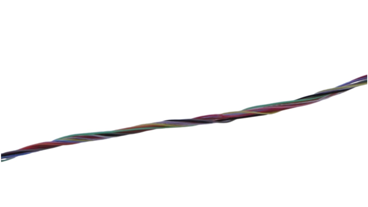 MICROWIRES, 12 Cores, 0.13 mm2, Unscreened, 26 AWG, 100m, Twisted Pair Cable