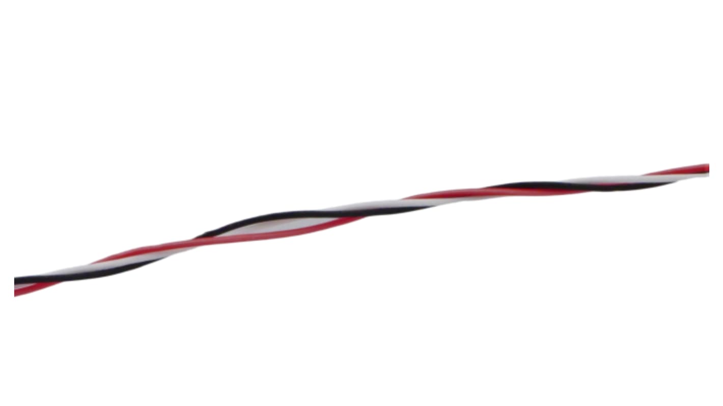 MICROWIRES Twisted Pair Cable, 3 Cores, 0.08 mm², Unscreened, 28 AWG, 100m, Twisted Pair Cable
