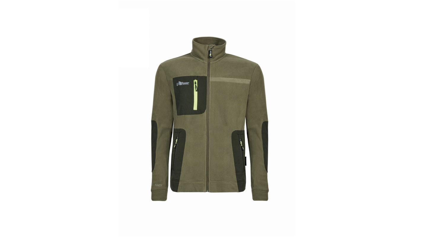 FU225BO 4XL UPower FUTURE Green 100 Polyester Men Fleece Jacket 4XL RS