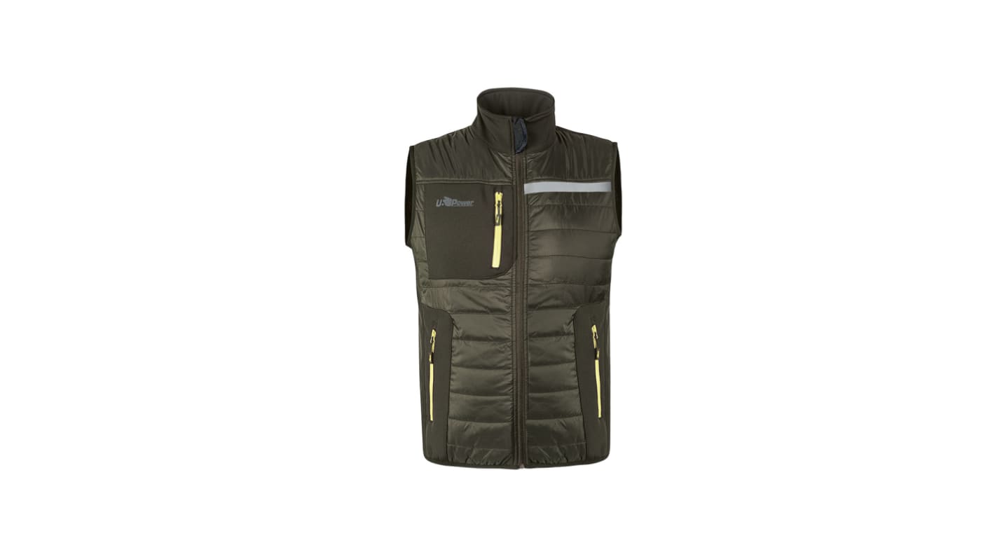 UPower FUTURE Wattierte Jacke Herren Jacke, wasserdicht Grün, Größe XL