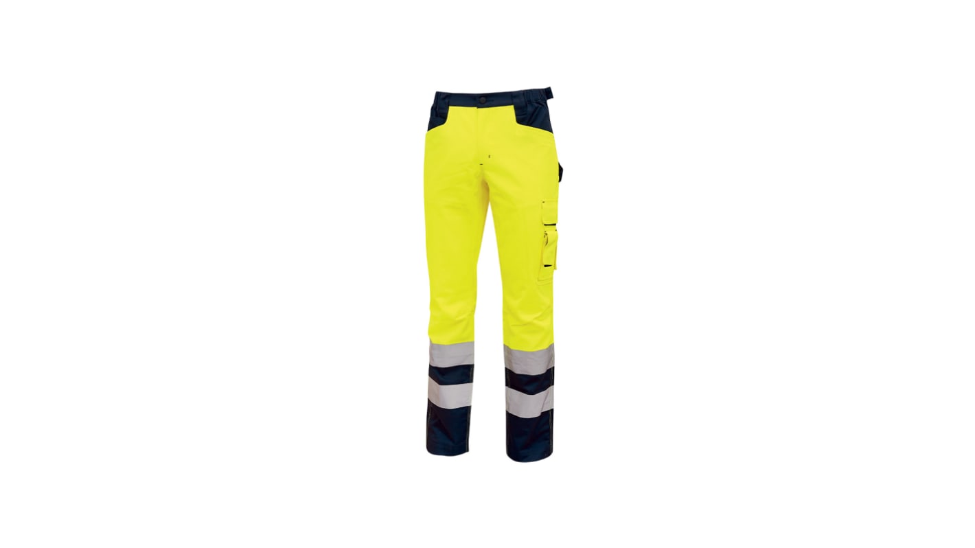 Pantalones de trabajo para Hombre, pierna 35plg, Amarillo, Alta visibilidad, 40 % poliéster, 60% algodón Hi - Light 36