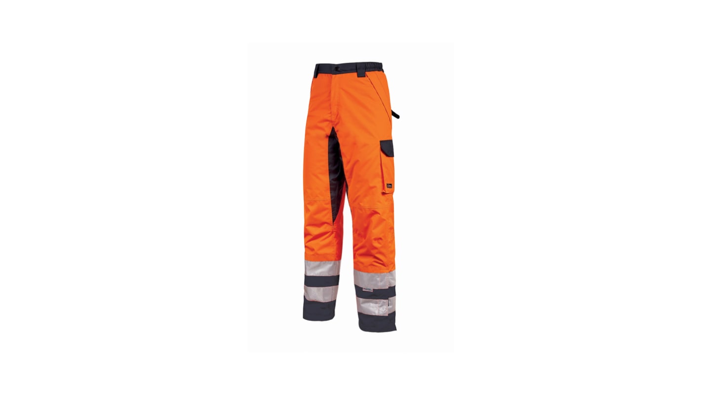 Pantalones de trabajo para Hombre, pierna 35plg, Naranja, 100 % poliéster Hi - Light 39 → 41plg 106 →