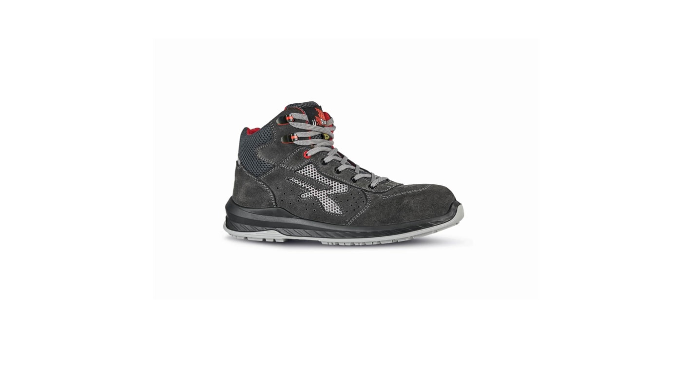 UPower ALICANTE Unisex Black, Brown, Grey Composite Toe Capped Safety Shoes, UK 9, EU 43