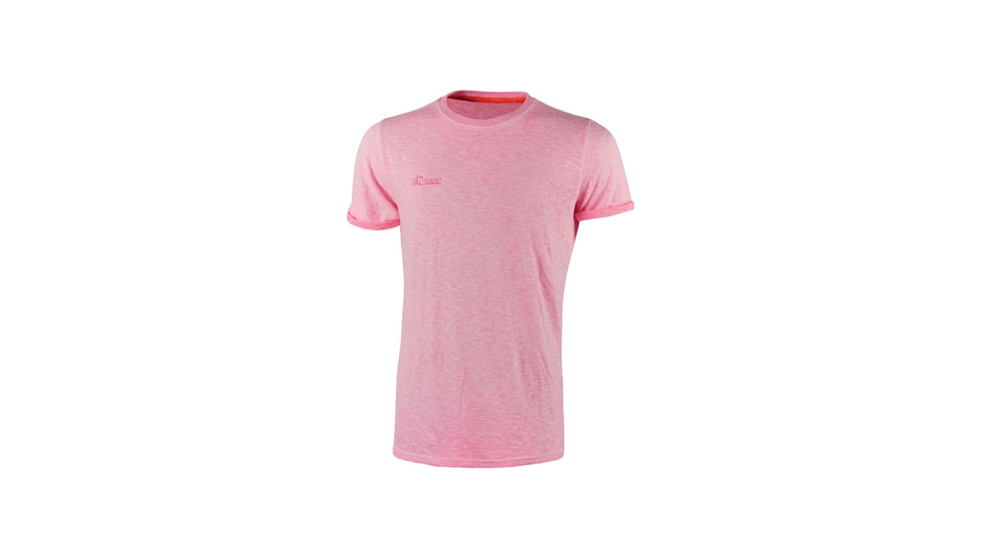 U Group Pink 100% Cotton Short Sleeve T-Shirt, UK- L, EUR- XL