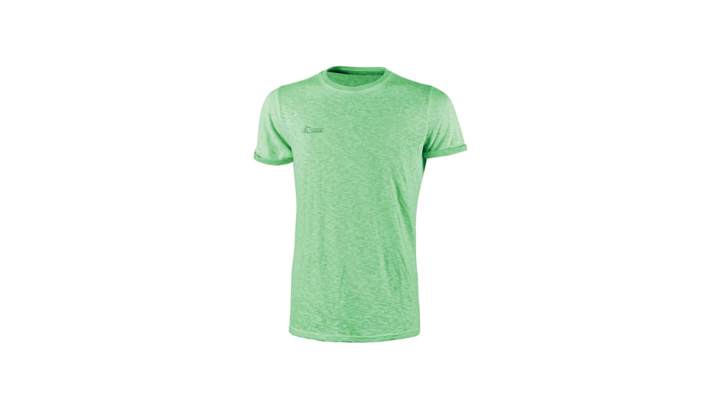 UPower Green 100% Cotton Short Sleeve T-Shirt, UK- S, EUR- M